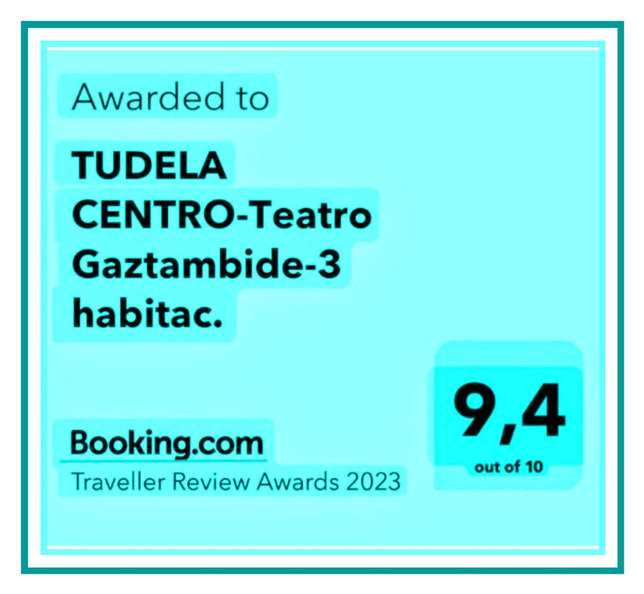 Tudela Centro-Teatro Gaztambide-3 Habitac.アパートメント エクステリア 写真